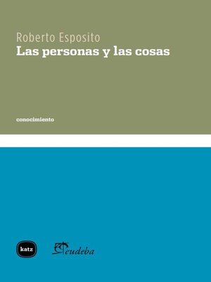 cover image of Las personas y las cosas